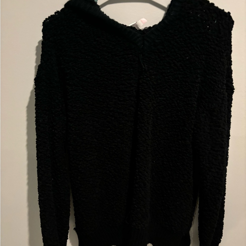 Black sweater hoodie